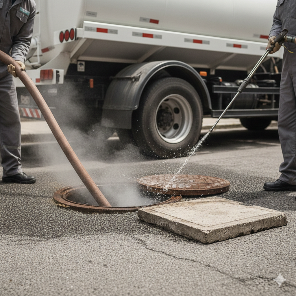 Limpeza de Fossa e Caixa de Gordura