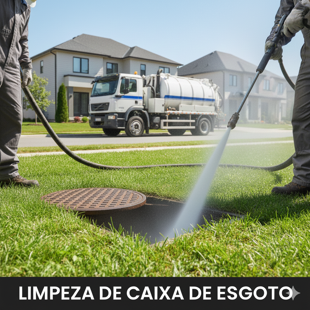 Limpeza de Caixa de Esgoto