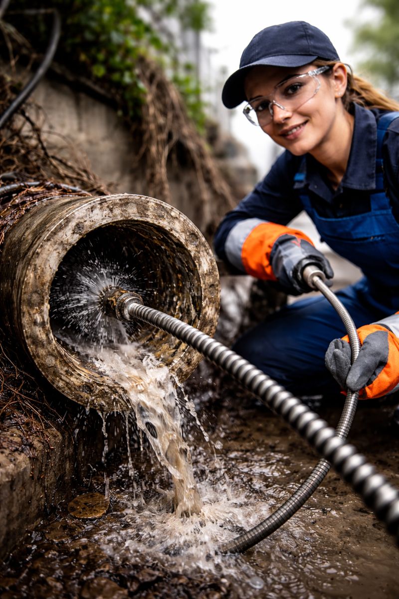Limpeza de Tubulação de Esgoto