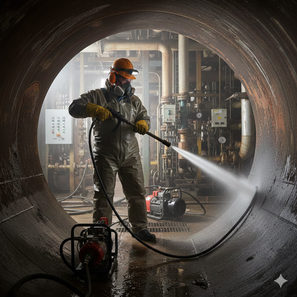 Limpeza de Tubulação Industrial