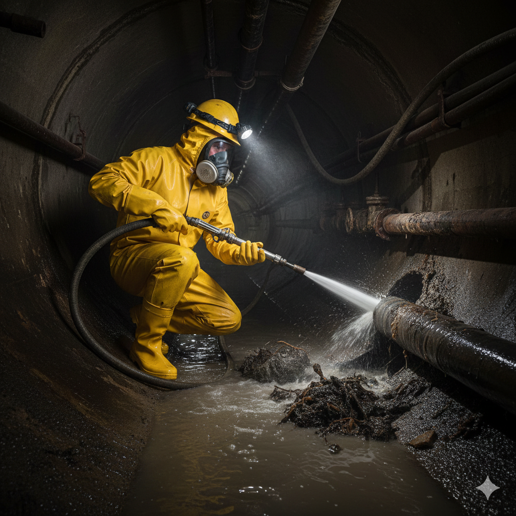 Limpeza de Canos de Esgoto