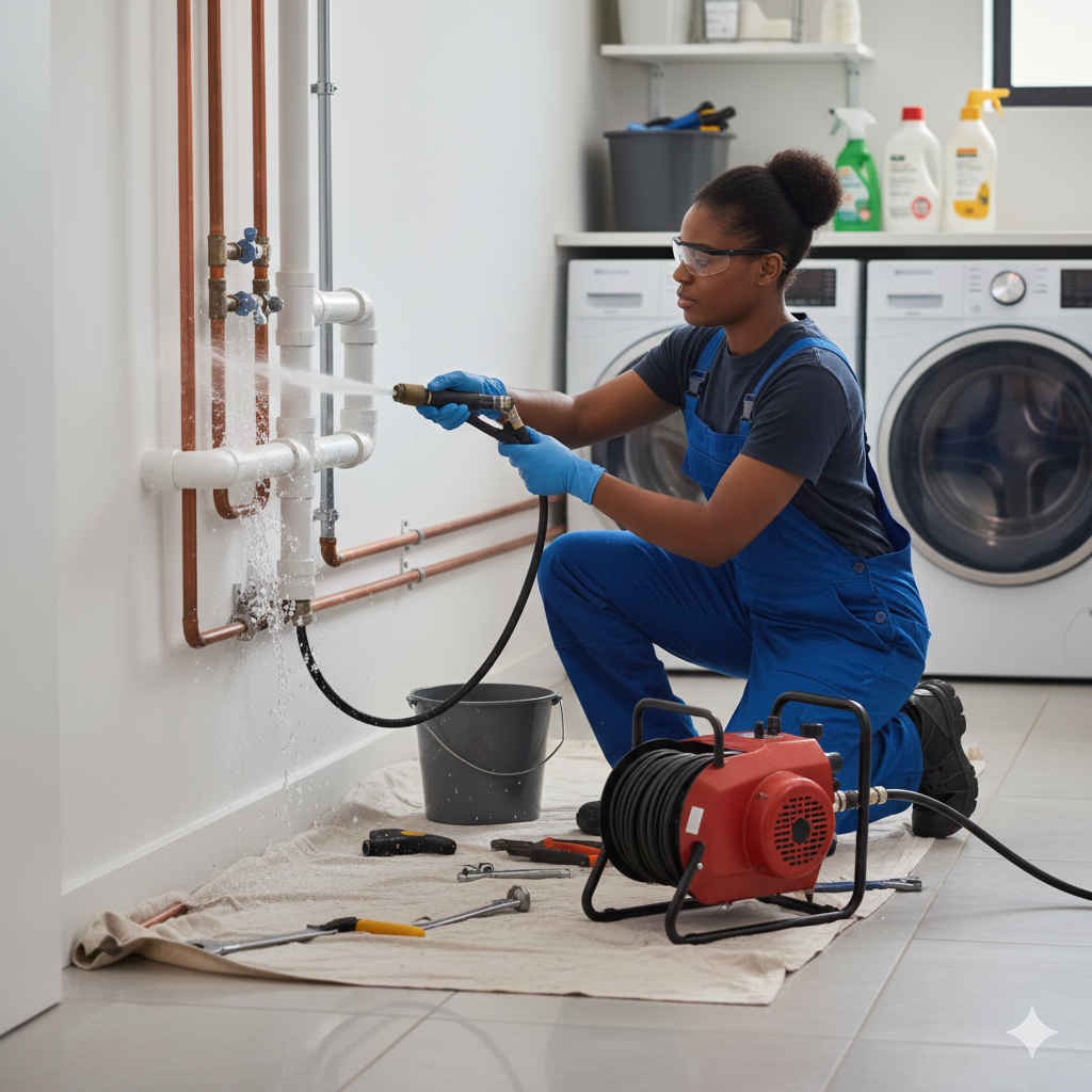 Limpeza de Tubulação Hidráulica