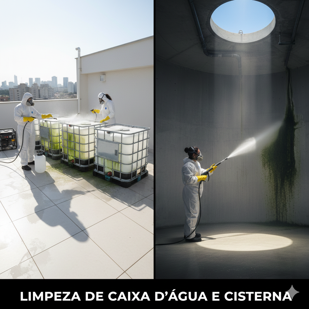 Limpeza de Caixa D Água E Cisterna