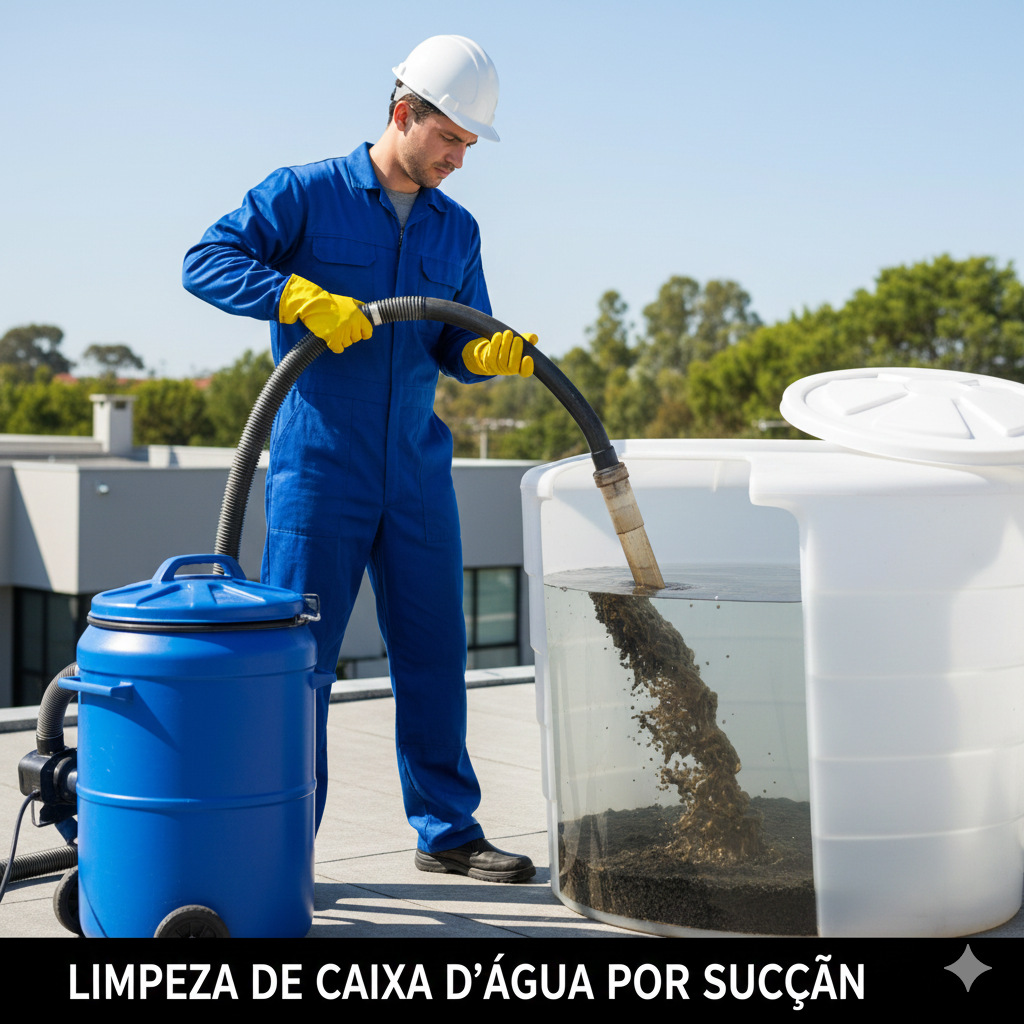 Limpeza de Caixa D Água por Sucção