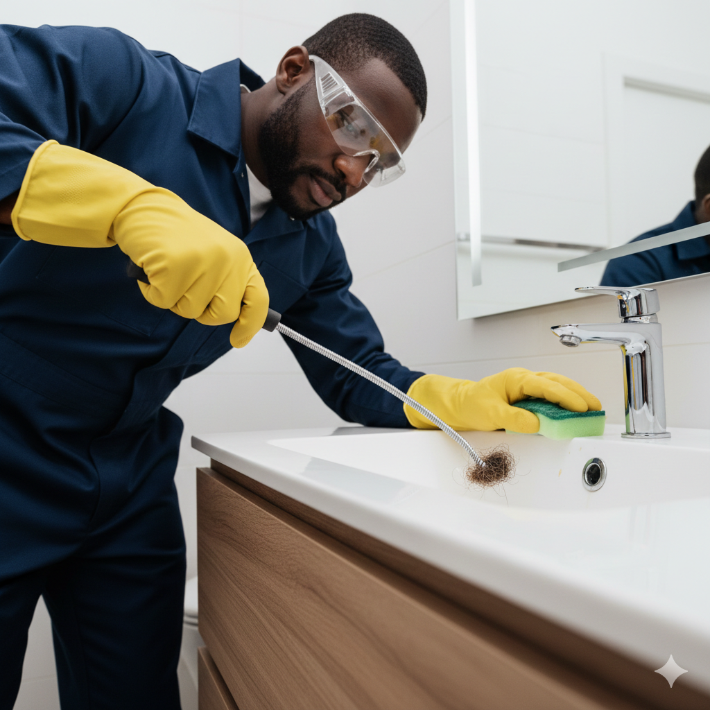 Limpeza de Ralo de Pia