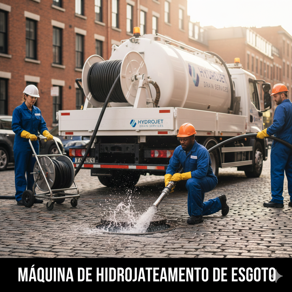 Maquina De Hidrojateamento De Esgoto