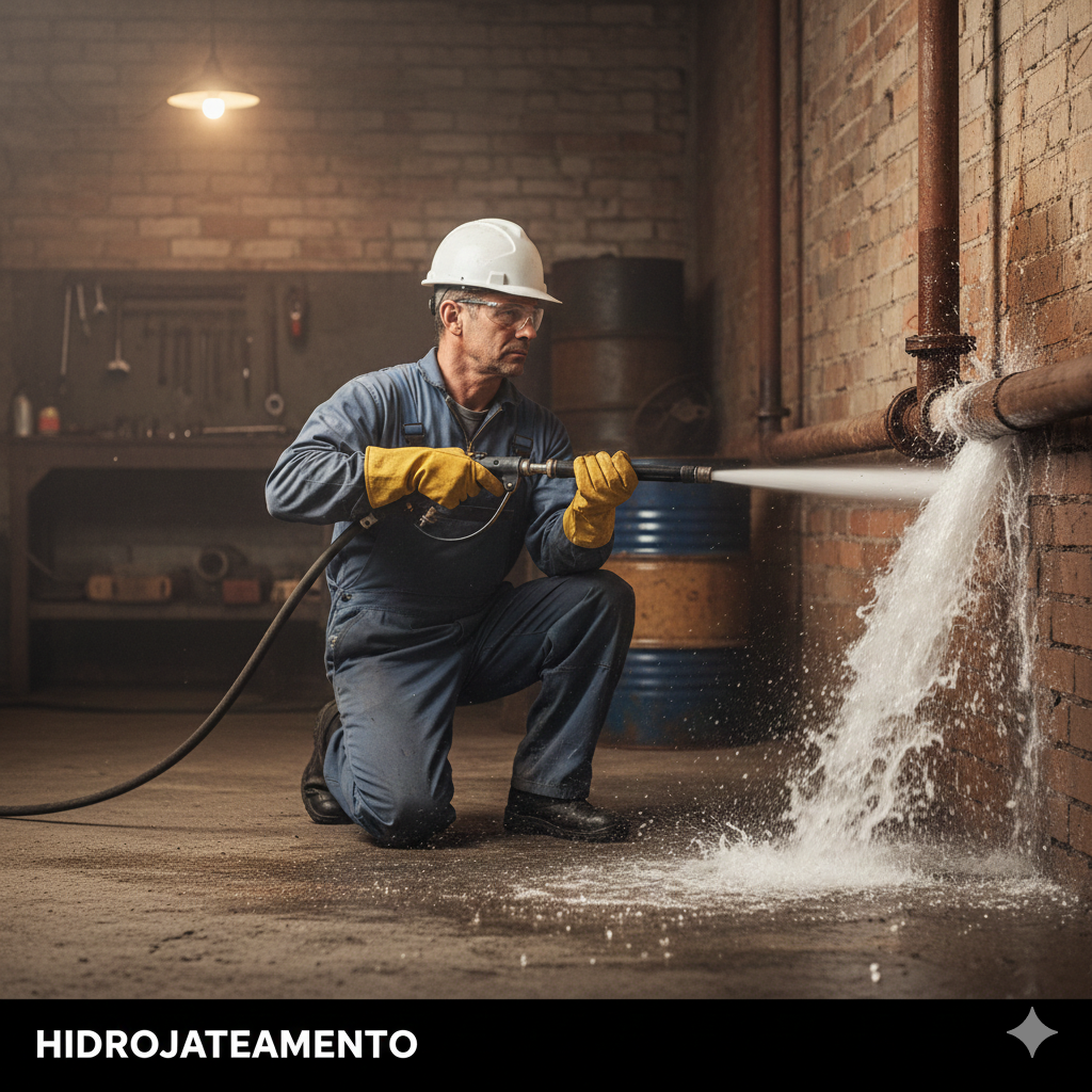 Hidrojateamento de Ultra Alta Pressão